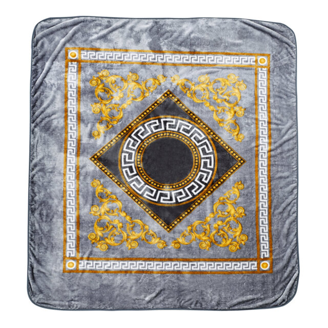 Modern Greek Throw Blanket Elegant Pattern Soft Plush Warm Lightweight Decorative Blanket for Sofa Couch Bed Living Room Bedroom