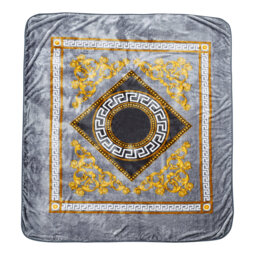 Modern Greek Throw Blanket Elegant Pattern Soft Plush Warm Lightweight Decorative Blanket for Sofa Couch Bed Living Room Bedroom
