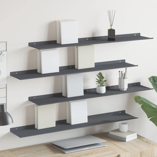 Floating Shelf Wall-Mounted Steel Home Storage Shelving Modern Shelves