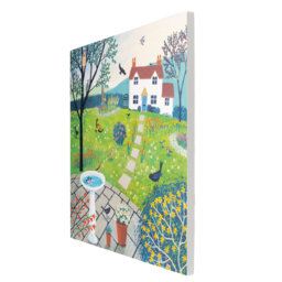 JO GRUNDY Farmhouse Plants & Flowers Wall Decor on Ceramic
