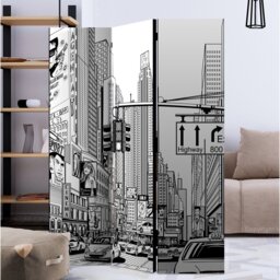 Minas 172cm H Solid Wood Folding Room Divider