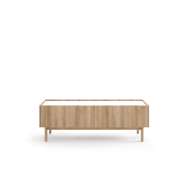 TV stand OHIO oak Riviera / Marble Bianco