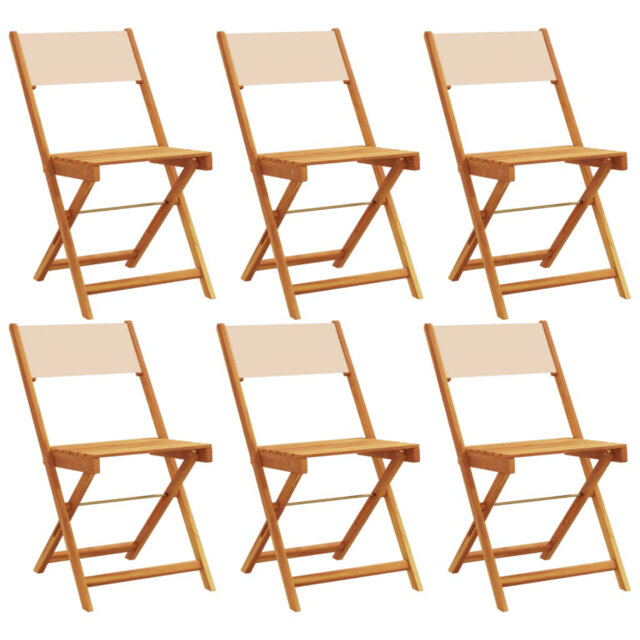 Vidaxl Folding Garden Chairs in Anthracite and Solid Wood