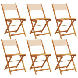 Vidaxl Folding Garden Chairs in Anthracite and Solid Wood