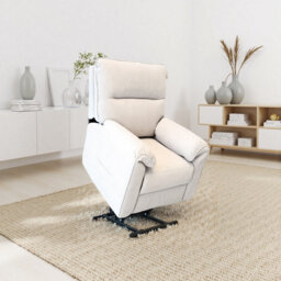 Electric Rise & Recline Chair with Cotton Linen Upholstery, Ideal for Everyday Lounging