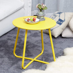 Ebern Round Outdoor Side Table