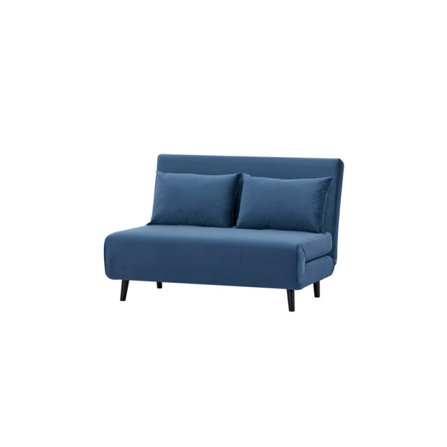 Aljoharah Queen 121cm Velvet Futon And Mattress