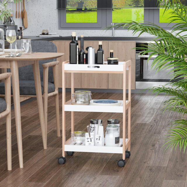 Chaparro Solid Wood Bar Cart