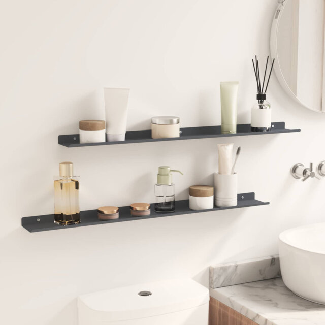 Floating Shelf Wall-Mounted Steel Home Storage Shelving Modern Shelves