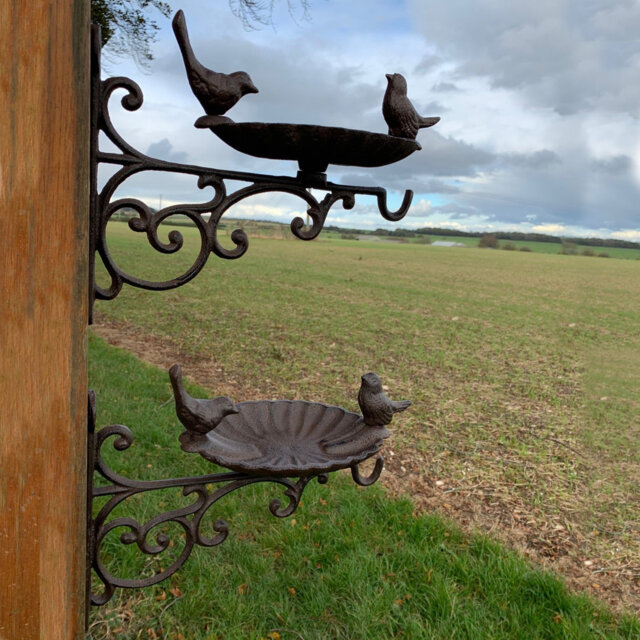 Hermod Metal Freestanding Decorative Bird Feeder
