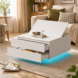 Square Lift Top Coffee Table with Hidden Storage