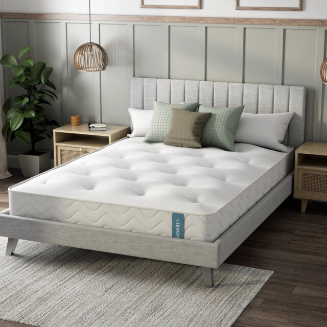 Afia Serenity Egyptian Cotton and Eco-Comfort Foam Hybrid Mattress 18cm