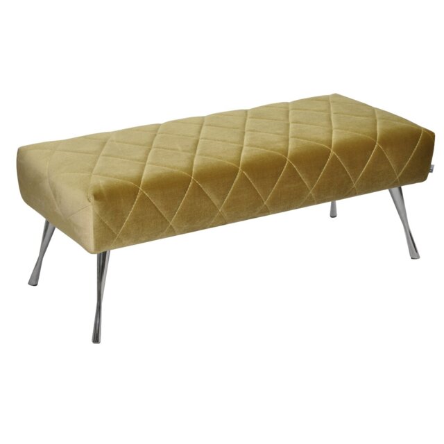 Baroque Polyester Upholstered Bench