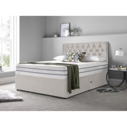 Niswger Upholstered Divan Bed with Mattress