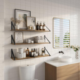 Anorea Wood Bracket Shelf