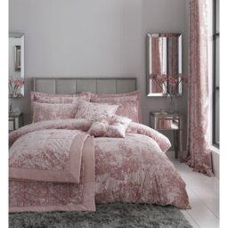 Crushed Velvet Duvet Cover Set with Pillowcases