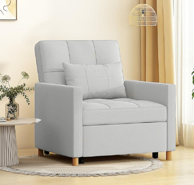 Maleah 80Cm Wide Tufted Convertible Chair