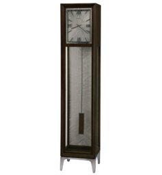 Reid 194cm Oak Solid Wood Floor Clock with Adjustable Chime Volume
