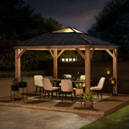 Cedar Wooden Gazebo PIRIN - 3.36m x 3.36m , Munnsville