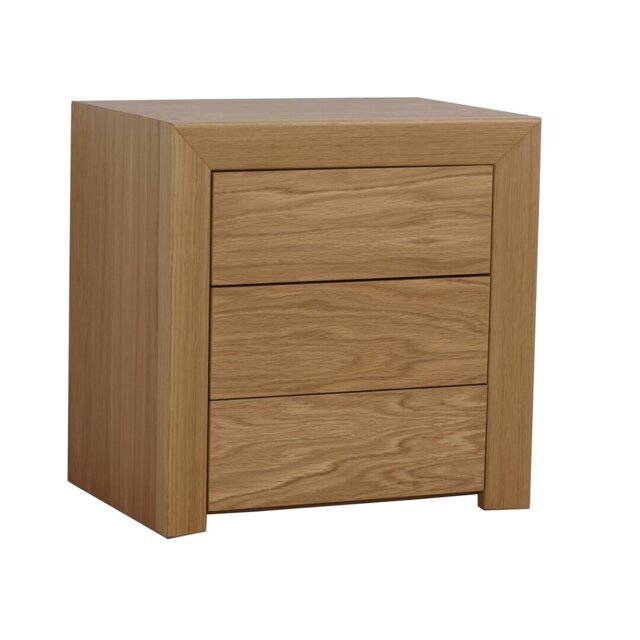 Aguilera 50cm W Solid + Manufactured Wood Bedside Table