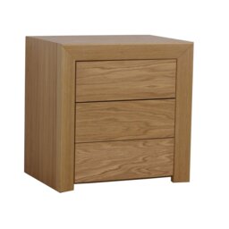 Aguilera 50cm W Solid + Manufactured Wood Bedside Table