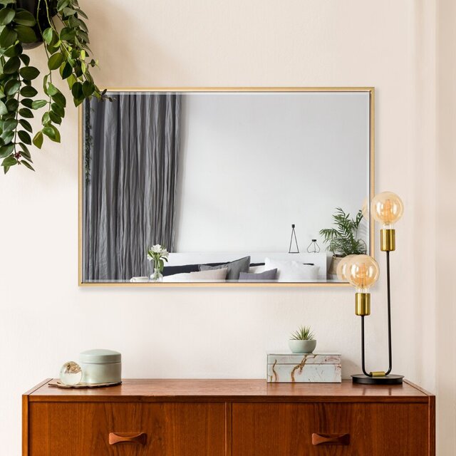 Ophion Metal Flat Wall Mirror
