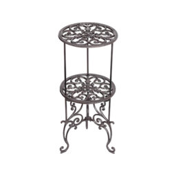 Cast Iron Potted 2 Tiers Heavy Duty Decorative Plant Stand