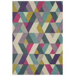Abrar Hand Tufted Wool Pink/Blue/Purple Rug