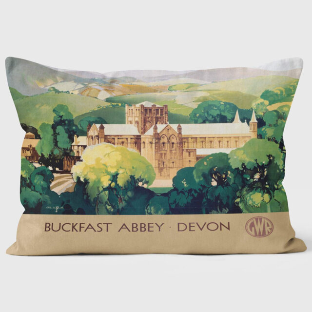 Buckfast Abbey Devon GWR 1923-1947 - National Railway Museum Cushion