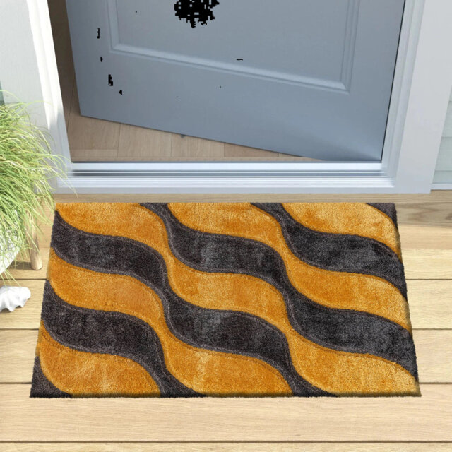 3D Luxury Shaggy Area Rug Geometric Pattern High Pile Soft Plush Rug Perfect For Living Room Bedroom Small Door Mats Floor Mats