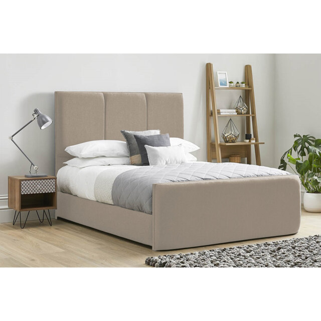 Ledley Kailua Upholstered Bed Frame - Plush Velvet with Headboard and Sprung Slats