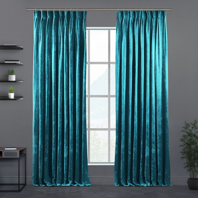 Velvet Semi-shee Single Curtain Panel