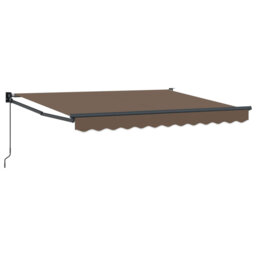 vidaXL Retractable Awning Door Canopy Garden Patio Awning Fabric and Aluminium