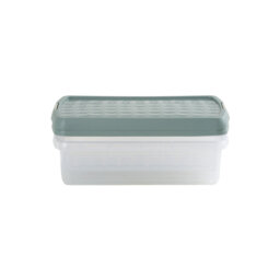 Wham Clip 7L Rectangular Plastic Storage Boxes with Secure Clip Lock Lids. L:39 x W:24 x H:10.5cm Clear/Stone/Slate Grey