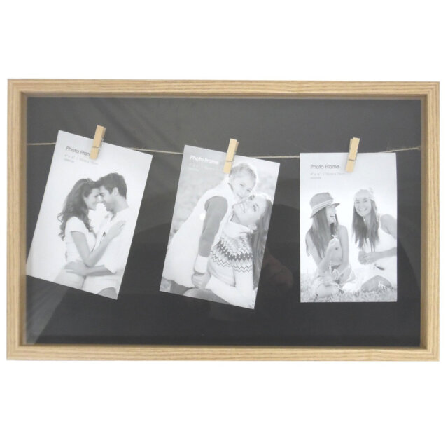 Alezae Beige Wood Picture Frame