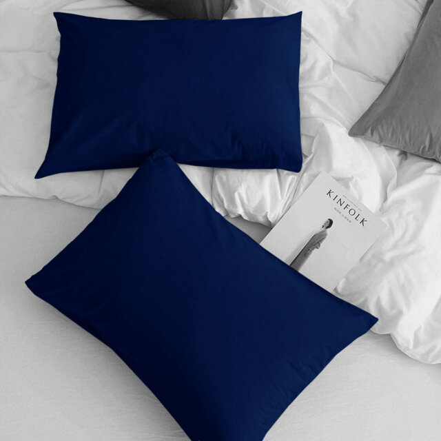 Aspire Homeware Super Soft & Breathable Microfiber Dyed Pillowcase (Pack Of 2)