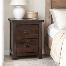 Wickerham 2 Drawer Bedside Table, end table, side table