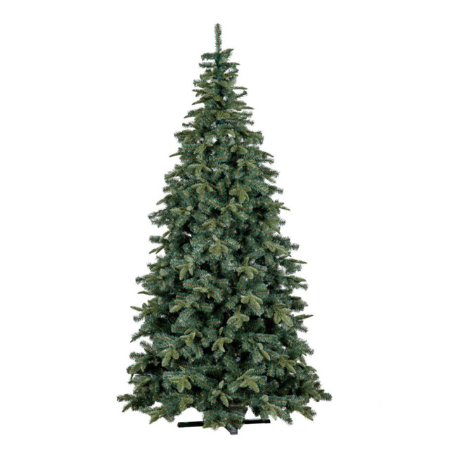 Artificial Christmas Tree, Real Touch Mixed Pine And Fir Green Needles, Metal Stand, Fire Retardant, Made In Poland