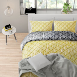 Brooklyn Polyester Geometric Shapes Duvet Cover Set with Pillowcases Included