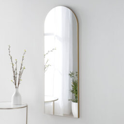 Fernelius Arched Framed Wall Mounted Full Length Mirror