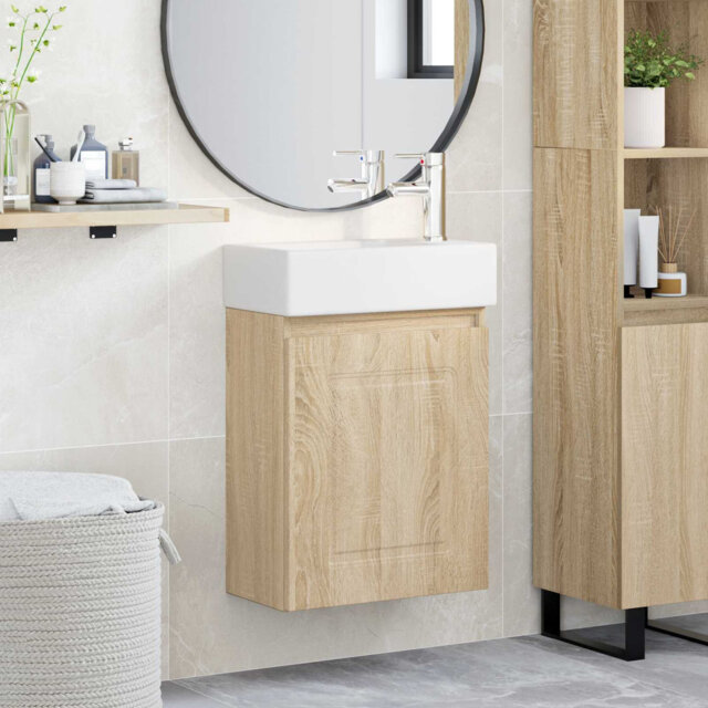 Single Bathroom Vanity with Ceramic Basin