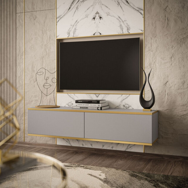 "Amber-Lea Unfinished TV Stand for TVs up to 65"""