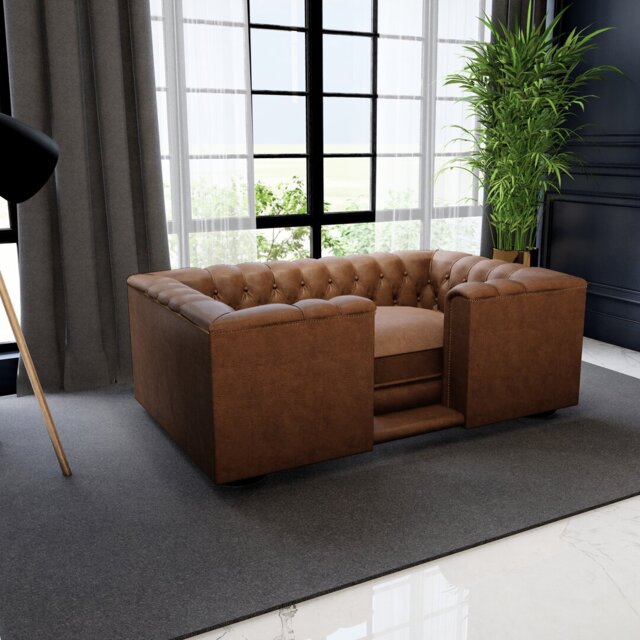 Kaycee Leather Pet Bed