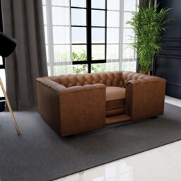 Kaycee Leather Pet Bed
