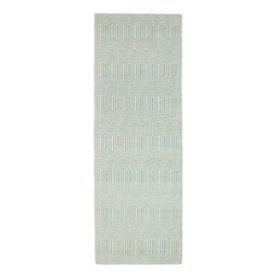 Lisette Flatweave Wool/Cotton Duck Egg Blue/White Rug