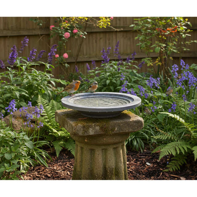 Plastic Birdbath