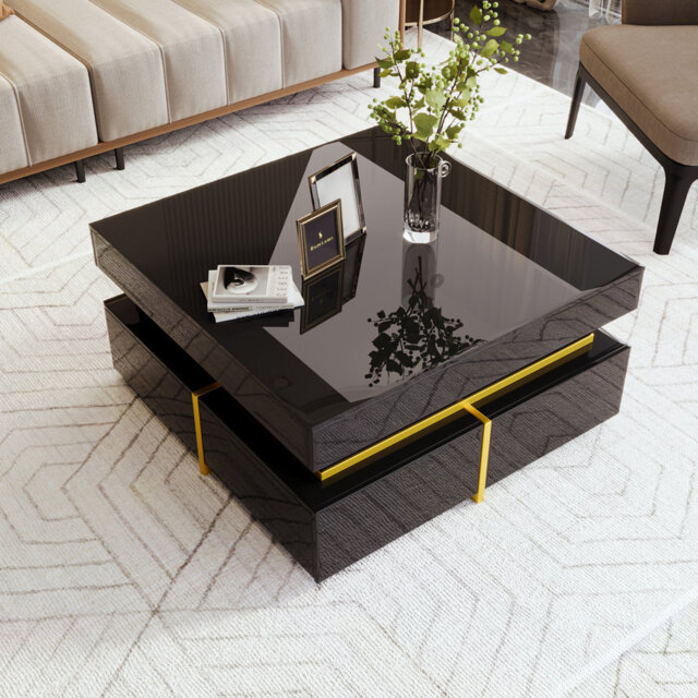 Block Coffee Table with Storage