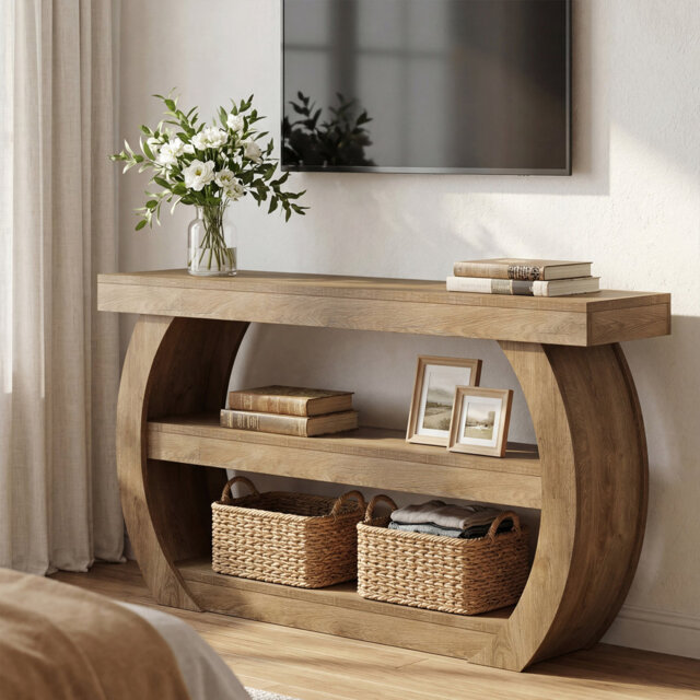 "Farmhouse Tv Stand For 70-inch Tv, 63"" Entertainment Center With Storage, Modern Media Console Table For Living Room, Bedroom (natural)"