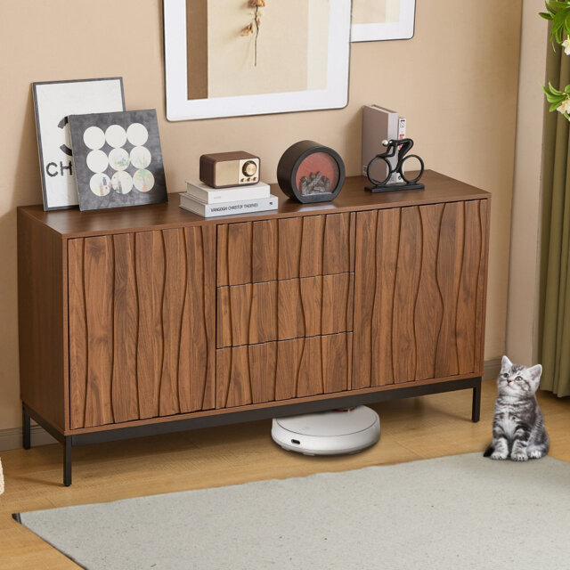 132cm Farmhouse Dropleaf Kitchen Island On Wheels, Socket Charging Station With Spice Rack & Towel Holder