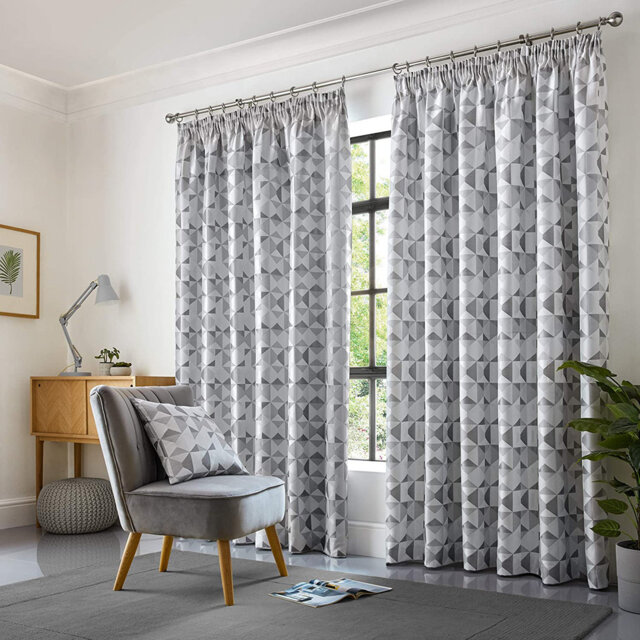 Stamper Pencil Pleat Room Darkening Curtains